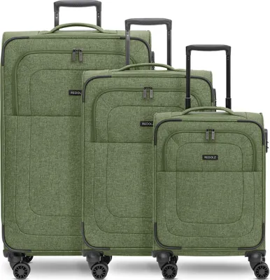 Produktbild von Redolz Essentials 12 THREE SET 4 Rollen Kofferset 3-teilig mit Dehnfalte