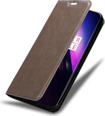 Image de Cadorabo Housse pour OnePlus 8 Housse de protection marron Etui pour téléphone portable Case Cover Fermeture magnétique