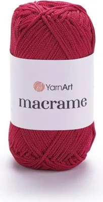 Zdjęcie produktu dla Sznurek poliestrowy YarnArt Macrame 1.5 mm 143 / ciemna czerwień