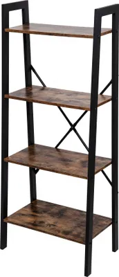 Produktbild von Bücherregal - Industrie-Look - 56x137x34 cm - Vintage Braun
