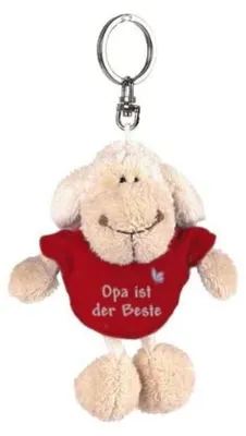 Produktbild von NICI Plüschanhänger - Schaf »Opa ist der Beste« (weiß, 10cm)