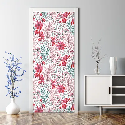 Produktbild von Dekorative Türaufkleber selbstklebend Klebefolie Türtapete Türfolie Tropische Blätter 70 x 200 cm