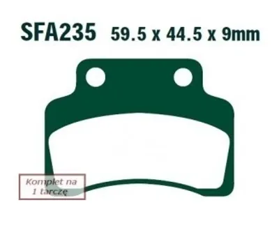 Produktbild von EBC Brakes Bremsbeläge Bremsklötze SFA235