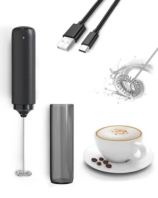 Image de Mousseur à lait électrique - Rechargeable et portable - Idéal pour le café et le latte