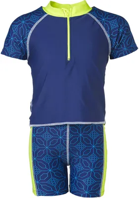 Produktbild von LEGO wear Jungen Badehose Badeshirt 2-teilig Lego Motiv Blau - Größe: 92