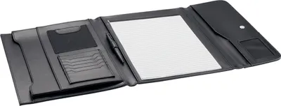 Produktbild von Aktentasche-Schreibmappe-Aktenmappe Mappe-Tasche-Schwarz-34 x28x3cm-Bowatex
