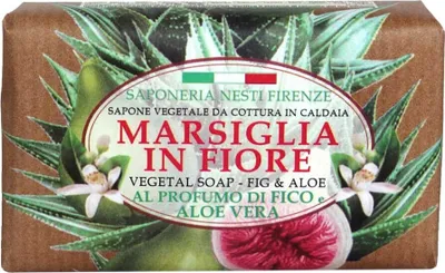 Produktbild von Nesti Dante Seife Marsiglia in Fiore Fig & Aloe 125 g
