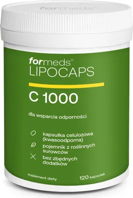 Productafbeelding van Formeds LIPOCAPS C 1000 Vitamine C. Vermoeidheid. Immuunsysteem. 120 capsules