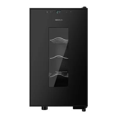 Obrázok produktu pre Cecotec 02406, Termoelektrická vinotéka, Voľne stojaci, 8 fľaša/fľaše, G, Vnútorné osvetlenie, Čierna