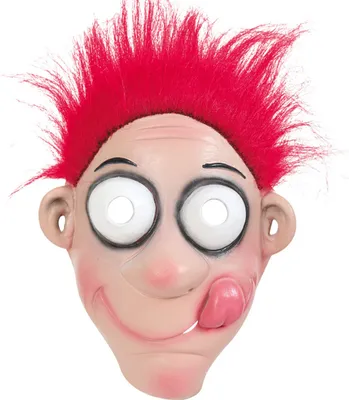 Produktbild von Halbmaske Scherz Clown mit Haaren Karneval Fasching Halloween Party
