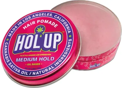 Obrázok produktu pre Prémiová pomáda na vlasy s extrémnou fixáciou na olejovej báze Holup Medium Hold Pink 120g