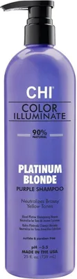 Produktbild von Shampoo zur Farbneutralisierung Farouk Chi Color Illuminate Platinum Blonde 739 ml
