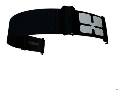 Produktbild von APHEX Skibrillenband Schwarz mit Weißem Logo - One Size