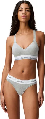 Produktbild von Calvin Klein Damen String Thong Unterwäsche, Grau (Grey Heather), M
