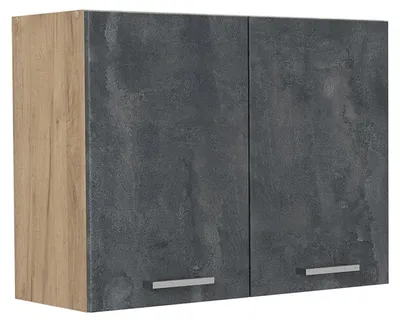 Image de Armoire en verre Vicco R-Line Béton noir/Chêne doré 80cm, Model 71482