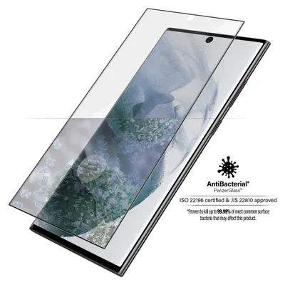 Zdjęcie produktu dla PanzerGlass ® UltraForce1 Samsung Galaxy S22 Ultra 5G | Screen Protector, Samsung, Samsung - Galaxy S22 Ultra, Aplikacja na sucho, Odporny na zadrapania, Odporny na wstrząsy, Przeciwbakteryjny, Przezroczysty, 1 szt.
