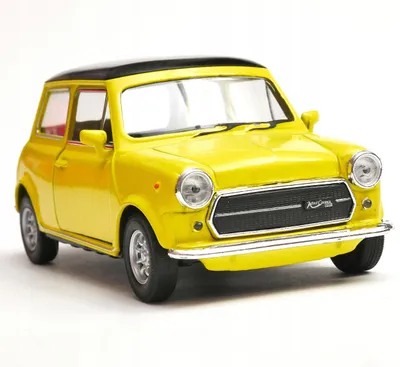 Produktbild von Welly Mini Cooper 1300 R Metallmodell im Maßstab 1:32 gelb