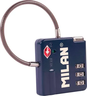 Produktbild von Tsa-Ketten Blau mit 3-stelligem Zahlenschloss