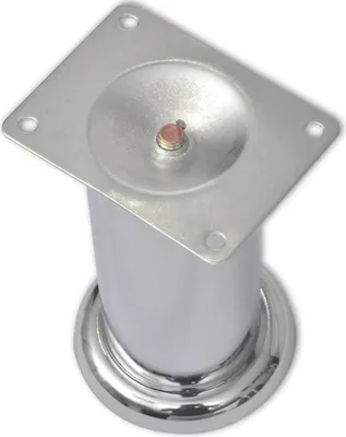 Immagine prodotto di Set 4 gambe rotonde per sofa cromate 120 mm