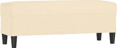 Image de Banc Crème 100x35x41 cm Tissu