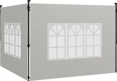 Produktbild von Wasserdichte Pavillon-Seitenwände, 3x3/3x6 m, Weiß