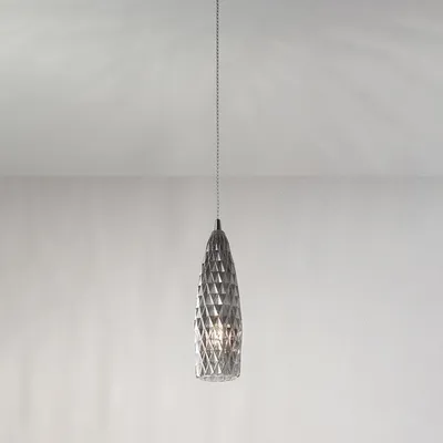 Obrázek produktu pro Flut Současný kovový lustr chrom 1 světlo E27