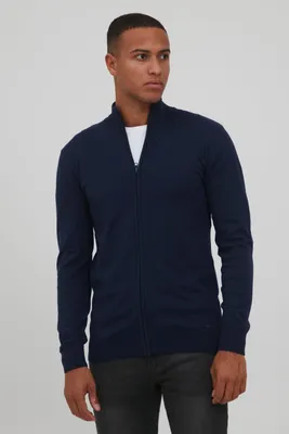 Produktbild von INDICODE IDBadi Herren Strickjacke Cardigan Feinstrick mit hochabschließendem Kragen