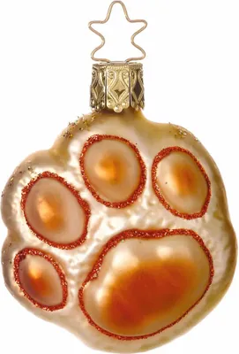 Produktbild von Christbaumschmuck Pfote braun 6,5cm