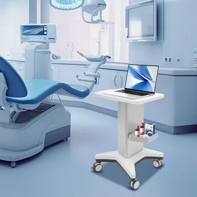 Obrázok produktu pre Mobilný vozík na náradie so 2 úrovňami a nosnosťou 60 kg, určený pre kadernícke salóny a ordinácie