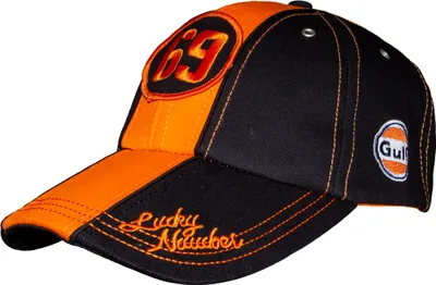 Obrázok produktu pre Gulf - Vintage čiapka - Lucky Number 69 - Strapback - OSFA - Black/Orange