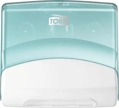 Produktbild von TORK Einzeltuchspender für Reinigungstücher türkis/weiß