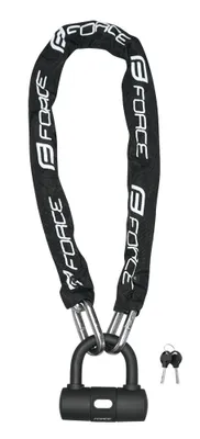 Produktbild von Verschluss FORCE Kette 100cm/10mm, schwarz