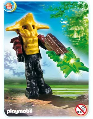 Image de PLAYMOBIL chasseurs de tresors 4848 gardien du temple avec arme lumineuse verte