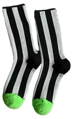 Imagen del producto de Conjunto de 3/5 pares de calcetines deportivos de algodón a rayas