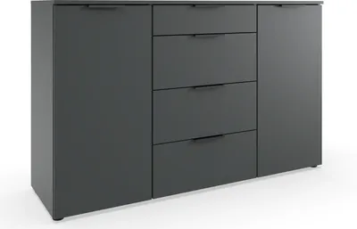 Produktbild von Kombikommode >Amsterdam< in GRAPHIT - 135x84x41cm (BxHxT)