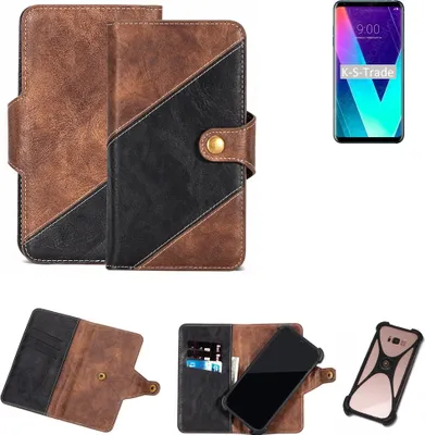 Produktbild von K-S-Trade Handy Hülle Schutz Hülle Schutzhülle Bookstyle Case kompatibel mit LG Electronics V30S ThniQ Handy Cover Hülle Schutztasche 1x