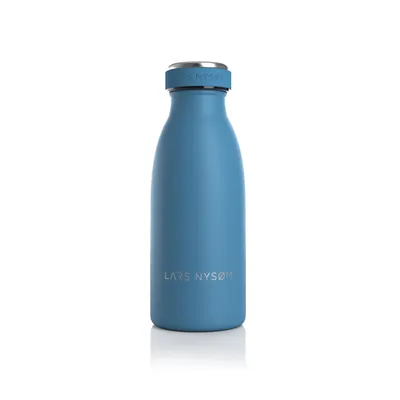 Produktbild von LARS NYSØM Trinkflasche Edelstahl | BPA-freie Isolierflasche | Auslaufsichere Wasserflasche für Sport, Fahrrad, Hund, Baby, Kinder 350ml Niagara
