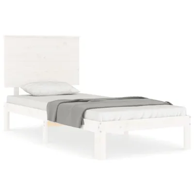 Immagine prodotto di vidaXL Letto in legno massiccio senza materasso bianco 90x200 cm in legno di pino
