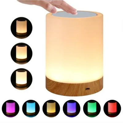 Immagine prodotto di Lampada da tavolo a LED dimmerabile - con cambio di colore - lampada da poltrona - per camera da letto, soggiorno