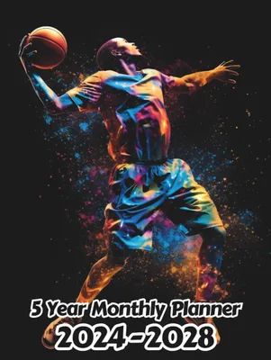 Obrázek produktu pro Plánovač basketbalových aktivit pro děti ve věku 5 let, období 2024-2028