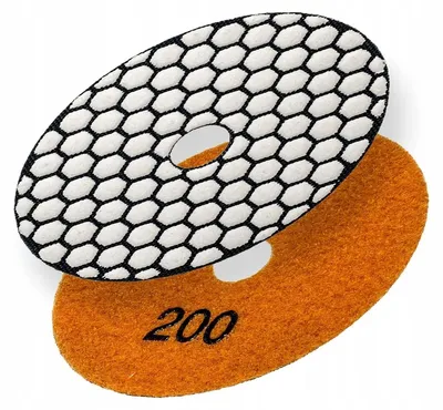 Produktbild von SENDI Polierpad 100mm Klett 200 für Keramik Stein Beton