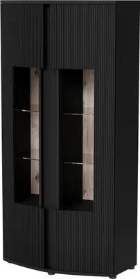 Produktbild von Vitrine Vitrinenschrank Beistellschrank CHELLY schwarz