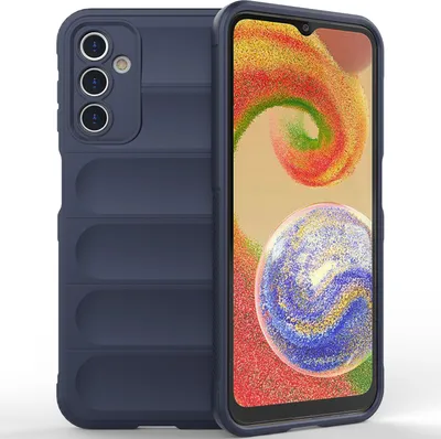 Produktbild von Galaxy A14 Hülle, Weich TPU Silikon Stossfest Anti-rutsch Schutzhülle für Samsung Galaxy A14 5G Dunkelblau
