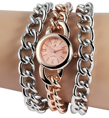 Produktbild von Timento Damenuhr mit Metallkettenarmband
