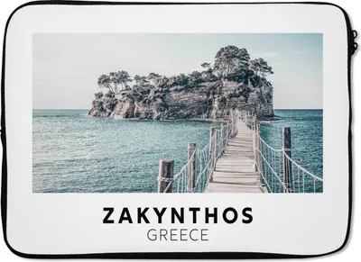 Produktbild von MuchoWow® Laptop Hülle 14 ZollZakynthos - Griechenland - Meer Laptoptasche - Laptoptasche - Stoßsicher - Schutzhaube