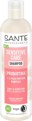Obrázok produktu pre JEMNÝ ŠAMPÓN PRE CITLIVÚ VLÁŠKU PROBIOTIKA A EKO PROTEÍNOVÝ KOMPLEX 250 ml - SANTE