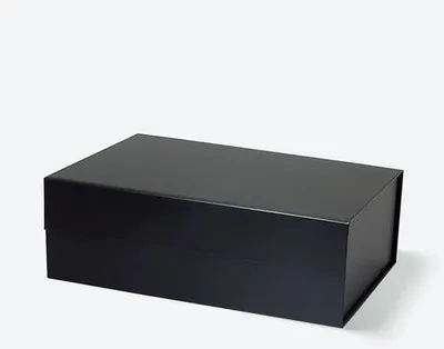 Zdjęcie produktu dla Pudełko Magnetyczne Na Prezent 305x203x102mm (zew) Czarne Prezentowe Pudełko