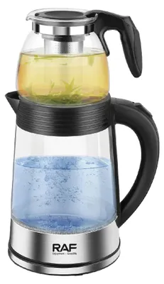 Produktbild von Teekocher elektrische Teemaschine Wasserkocher Teekanne Caydanlik Edelstahl 2,2L