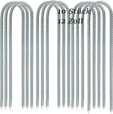 Immagine prodotto di Solidchoice - 10 picchetti da 30 cm per tende e giardinaggio