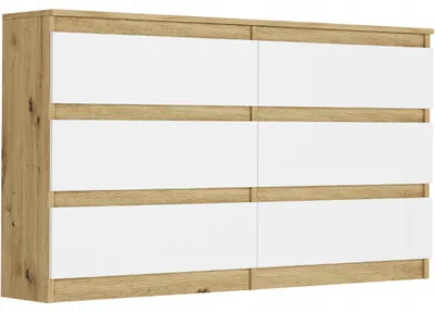 Obrázek produktu pro Komoda 140 cm 6 zásuvek skříňka FRAMIRE R-140 artisan mix